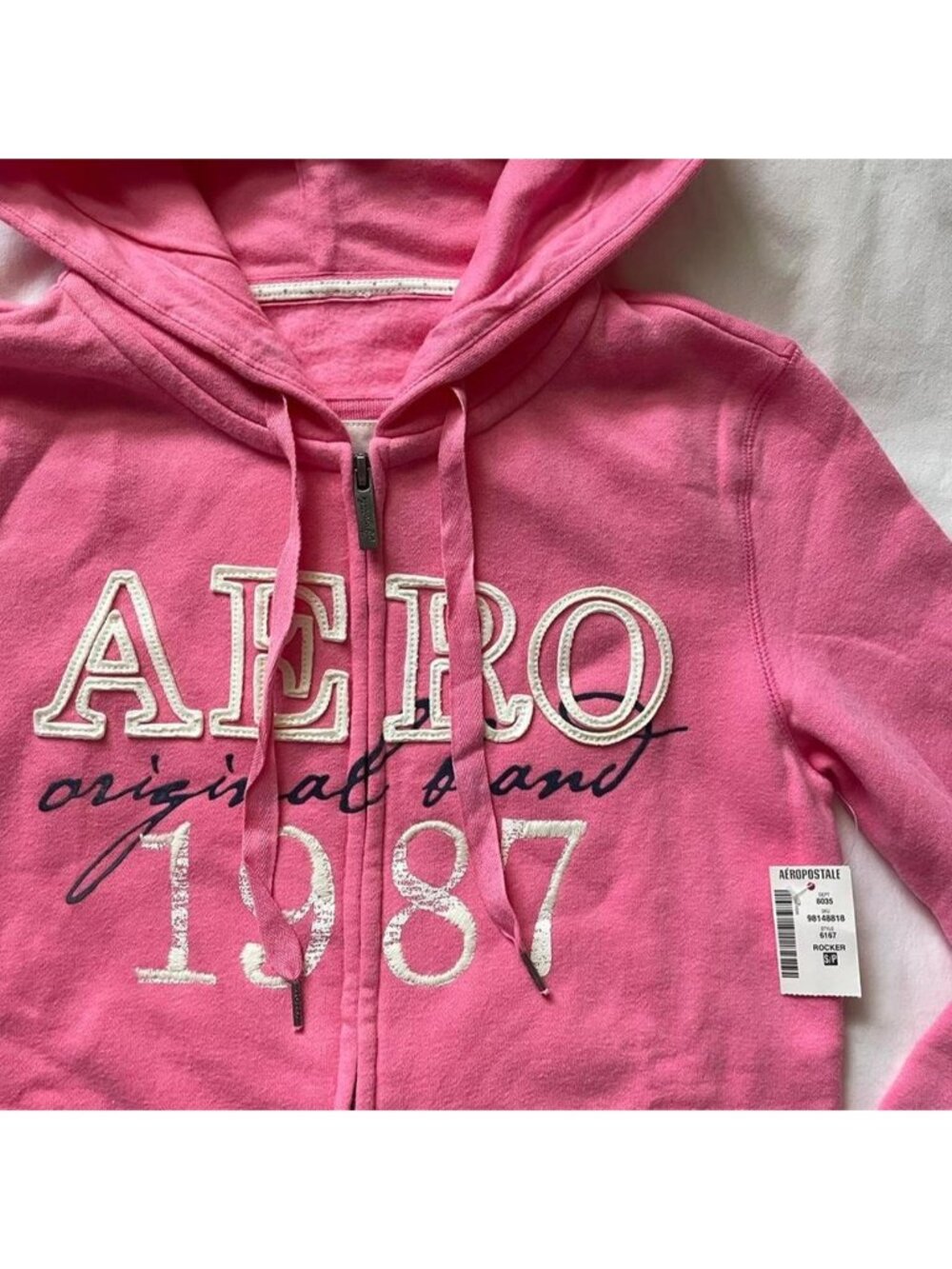 Aeropostale pink zip up hoodie - Picture 8 of 8